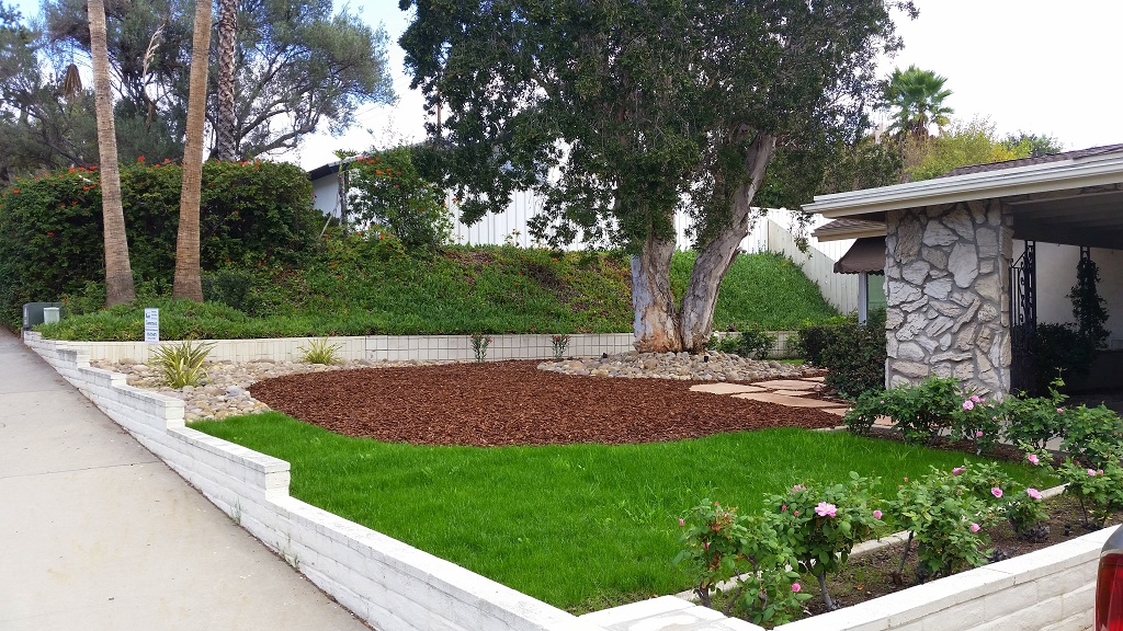 After Front Yard Remodel In San Diego