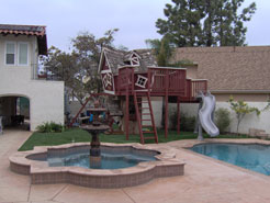 Fence with sun shade installation In San Diego